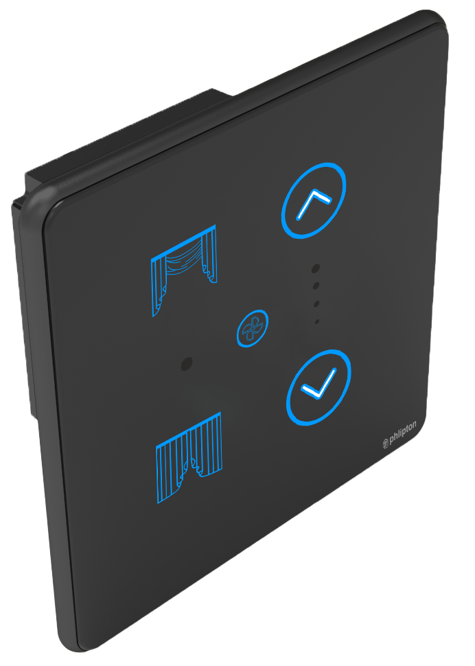 SR27. Luxeray 1 Curtain + 1 FAN- 2M (0+1+1+0U)