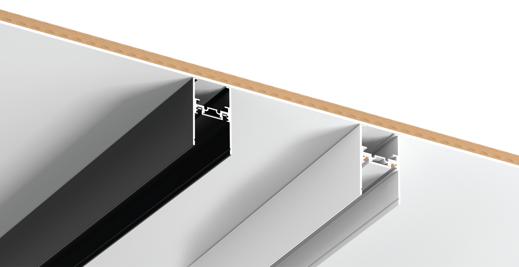 48V Hanging Magnetic track per
Meter (Color: Black/White) Cutout
Size : 30mm