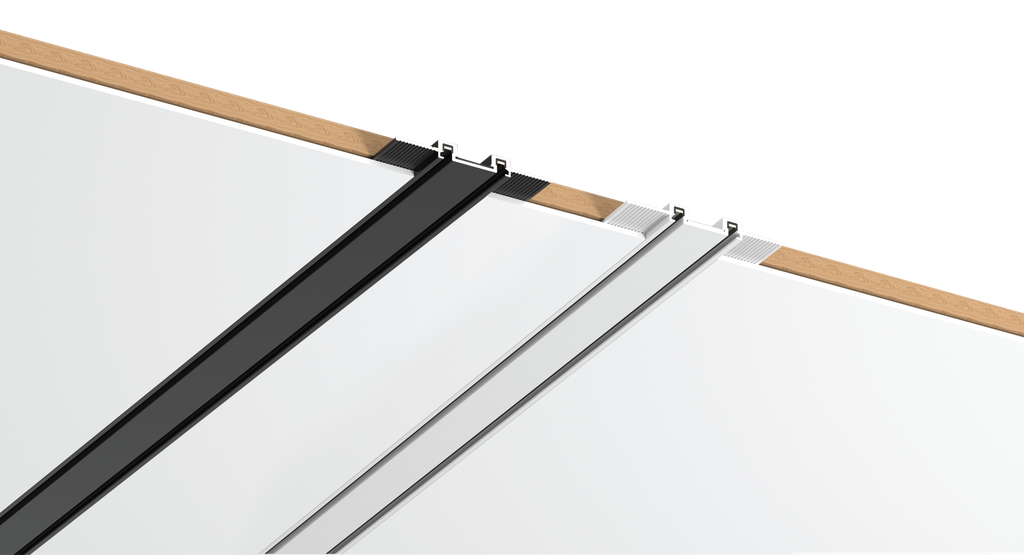 48V Ultra Slim Concealed Magnetic
track per Meter (Color: Black/White)
Cutout Size : 30mm