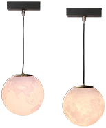 [PN-MTL-38] 6W Zigbee Earth/Moon Pendant Magnetic Track Light