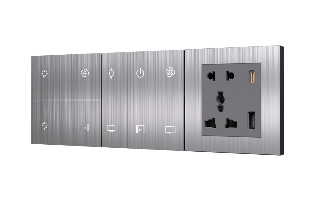 [PN-TN-6/8M (4S+6S+SK)] SR11. TITAN ZigBee 10 Switch (10L / 7L+1F) : 6/8M (4S+6S+SK)