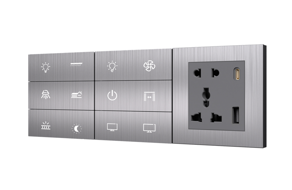 [PN-TN-6/8M (6S+6S+SK)] SR12. TITAN ZigBee 12 Switch (10L+2SC / 7L+1F+2SC) : 6/8M (6S+6S+SK)