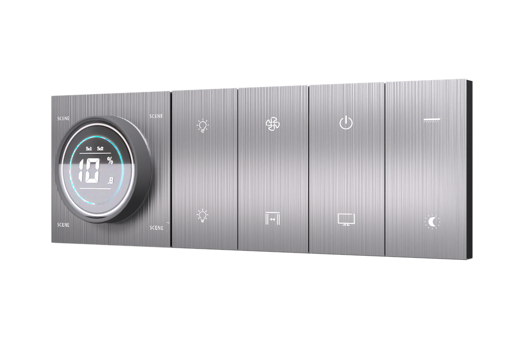 [PN-TN-6/8M (K+4S+4S)] SR19. TITAN ZigBee Knob For 4 Zone Zigbee Lighting Brightness & Color Control + 8 Switch (10L / 7L+1F) : 6/8M (K+4S+4S)