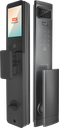 SR204. Series 4 Lite WiFi-LE Smart Face Recognition Door Lock With Camera And screen with Active Doorbell Feature 2way Talk + Any Time Mobile App Unlock + Finger print + Palm Recognition + RFid + passcode + mechanical key + OTP + Active Smart Lock Bind Technology + 3rd Party VDP Integration (Optional)