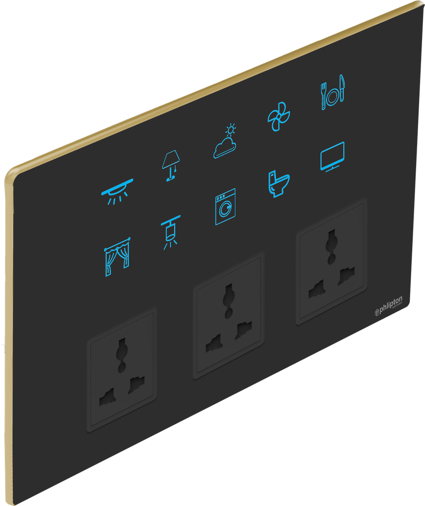 [PN-LXR-12M (10+0+0+3)] SR60. Luxeray 10 Switch+ 3 Socket - 12M (10+0+0+3)