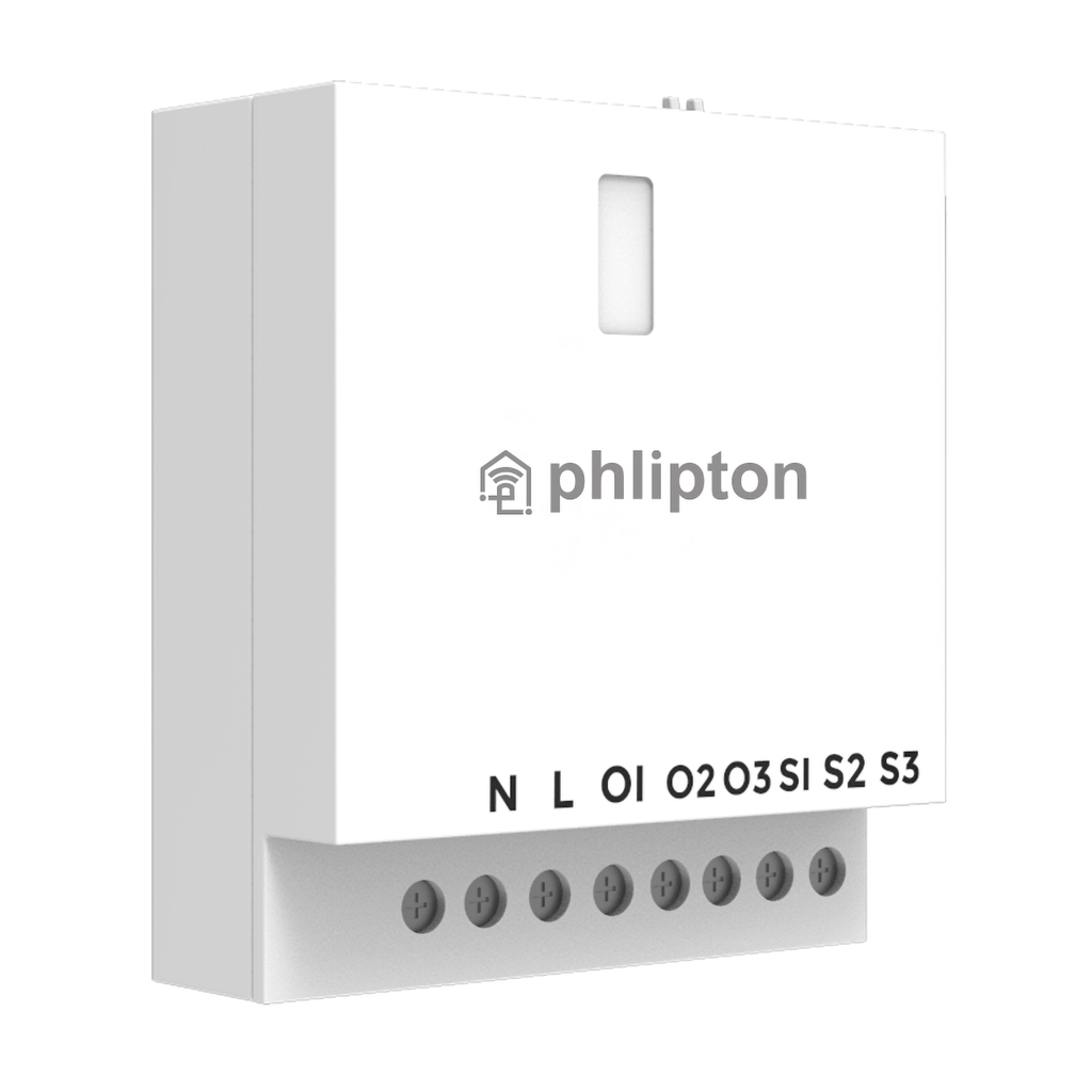 SR71. ZigBee 3 Node Heavy Duty Retrofit switch module 800W each relay (16A)