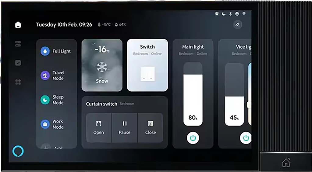 [PN-CPS-8INCH] SR82. Phlipton Multi-functional Indian 2M standard Touch Screen Panel In build ZigBee + Sigmesh Multimode Gateway For Central Control 8 Inch With VDP Video calling support With Alexa Inbuilt certified (Lead Time 20 to 30 days after advance order)