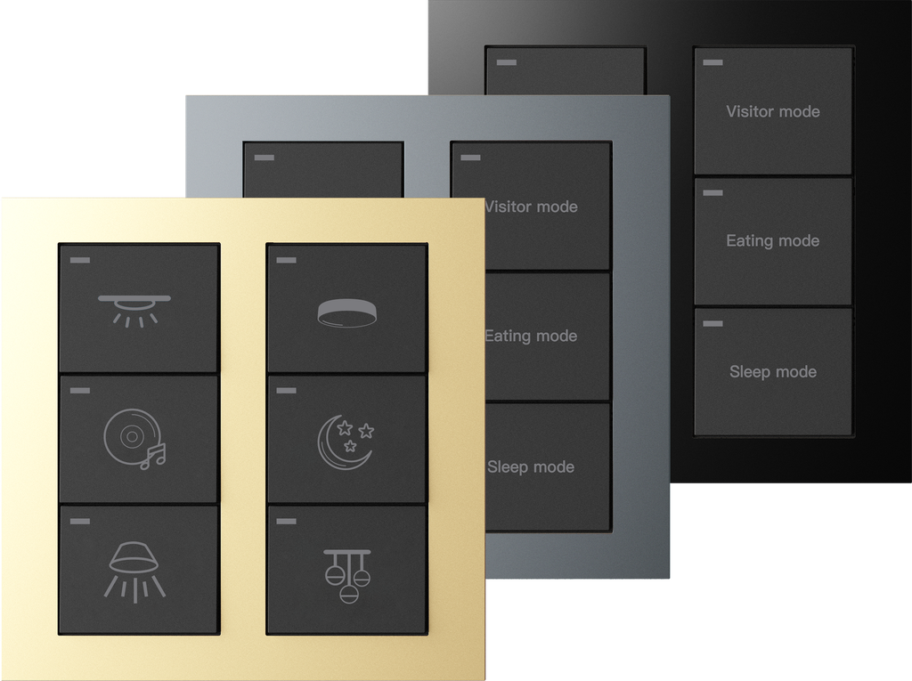 SR88. wireless ZigBee 6 Button For 18 Scene Control With magnetic wall Plate With Removable 2 X CR2032