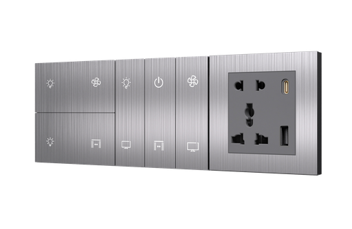 SR11. TITAN ZigBee 10 Switch (10L / 7L+1F) : 6/8M (4S+6S+SK)