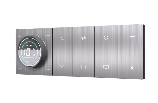 SR19. TITAN ZigBee Knob For 4 Zone Zigbee Lighting Brightness & Color Control + 8 Switch (10L / 7L+1F) : 6/8M (K+4S+4S)