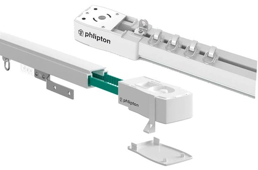 [PN-CMT-1F01] SR203. Customized Curtain Track Set With Drivers & Other Accesories For Slider Curtain Motor Center & Single Side Opening (Per Feet Rate)