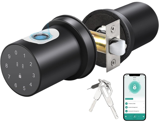 [PN-DL-B1] SR222. BLE Series B1 Smart Biometric Door Lock With Finger print + RFid + passcode + mechanical key (Suitable of Internal Doors Like Bedroom & Washroom)