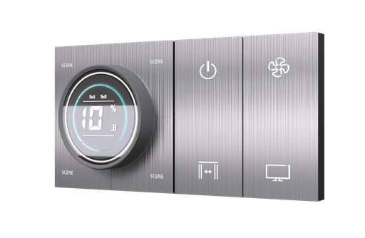 SR8. TITAN ZigBee Knob For 4 Zone Zigbee Lighting Brightness & Color Control + 4 Switch (4L / 1L+1F) : 4M (K+4S)