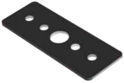 [PN-MTA-8E Black] Two straight tracks connect the
fasteners